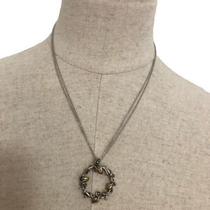 925 Sterling Double Chain with Pendant